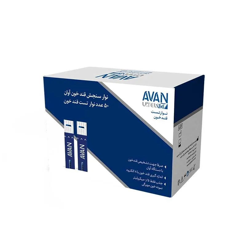 نوار تست قند خون آوان مدل AGS01