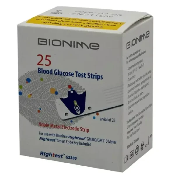 نوار تست قند خون بایونیم مدل GS300