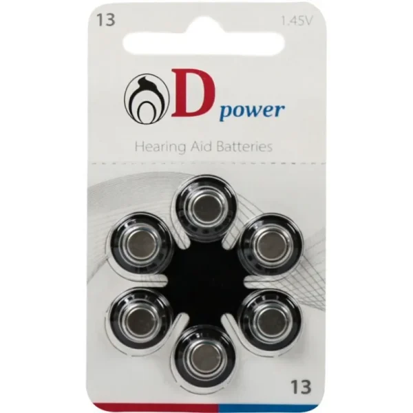 باتری سمعک دی پاور سایز 13