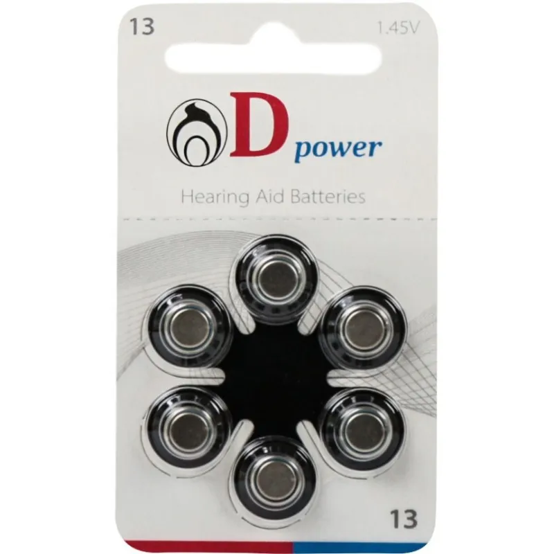 باتری سمعک دی پاور سایز 13