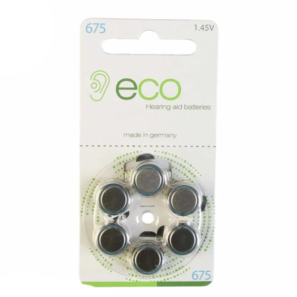 Echo hearing aid battery size 675