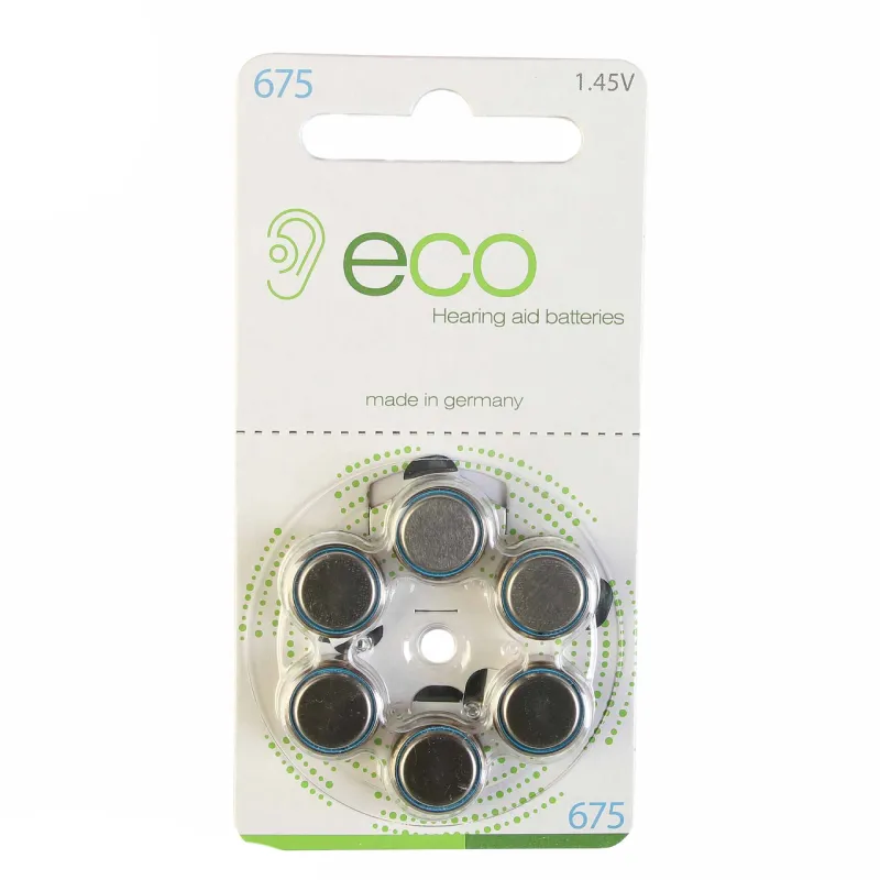 Echo hearing aid battery size 675